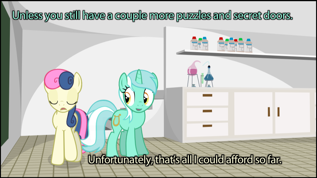 heartstringscomic:  Finally, in the lab.  xD Oh Bon-bon~ :3