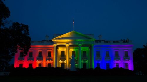 The White House tonight.