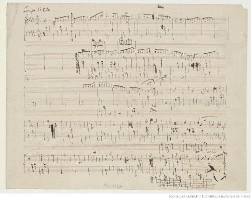 Manuscript Pages From Frdric Chopins Piano Works In The Composers Hand: