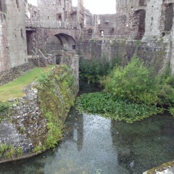 defiantsubmissive:  terrartsplatter:Raglan Castle, South East Wales Tonight, I’m thinking of castles. Of midnight excursions and stars the only light. The sounds of our pleasure echoing off ancient ruins.