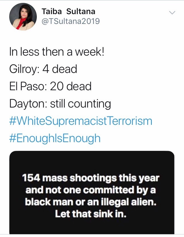 liberalsarecool:saywhat-politics:White men with toxic MAGA indoctrination will kill hundreds and the racist Republicans and Conservative Cultists will only see immigrants as the threat.White terrorism is default for Right Wing. It is invisible. They see