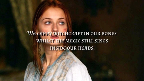 Sansa Stark Appreciation MonthDay 16 - Magic