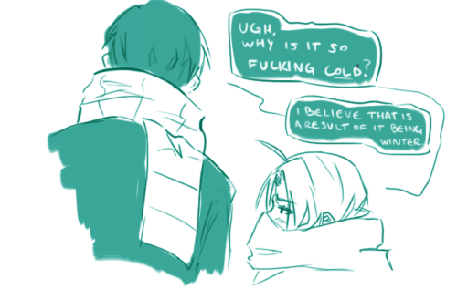 sawayakabunny:jujubee2522:mustelric:more royed cold weather doodles to come : )GAH SO CUTEI jus