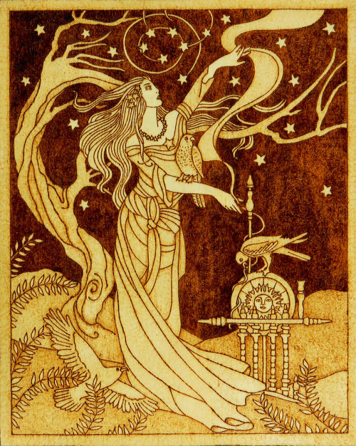 goldisblood:  “Frigg, Norse Goddess of Wisdom, Wife of Odin”By: yanka-arts-n-craftsPlunder more at: http://goldisblood.net/
