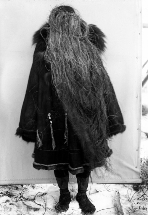 Koryak grass mask, Siberia, early 20th century