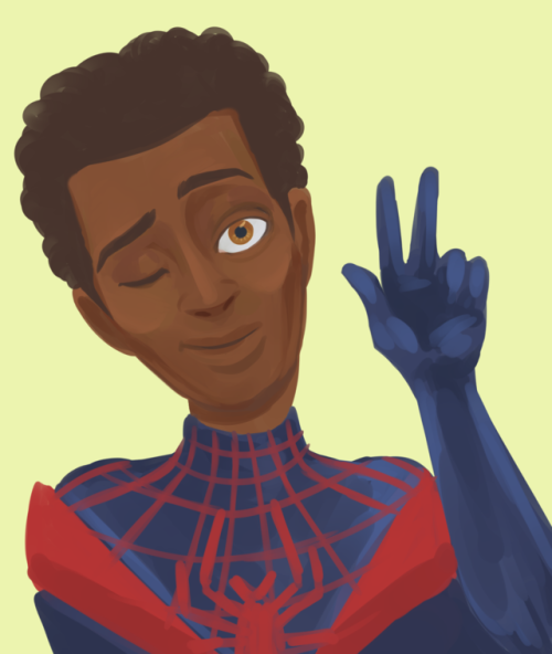 miles morales x2i watched the trailer for SPIDERMAN: Into the Spider-Verse and g a s p e d