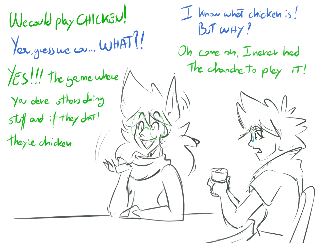 &hellip;Second round? ;PPOINTS AND SCREAMS@turntechtestament LOOKINCEST CHICKENIm