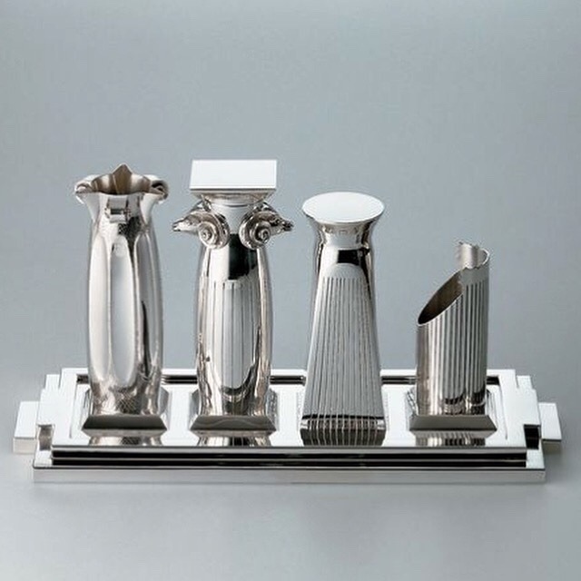 thetriumphofpostmodernism:  Charles Jencks, Tea and Coffee Service for Alessi, 1984