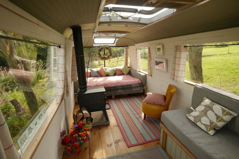 busmagicbus:  The Majestic Bus has a beautiful wooden floor, painted pine boarding