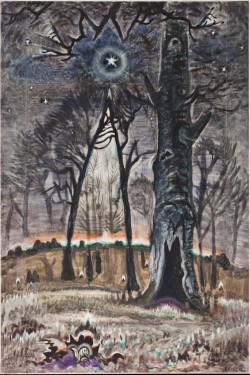 dappledwithshadow:  Starlit Woods, Charles Burchfield 1917 