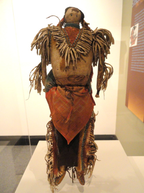 Warrior doll of the Lakota people.  Now in the Peabody Museum, Harvard University.