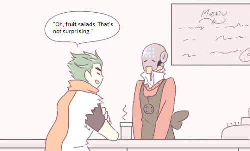 granulocytes: Coffee shop AU based on this cute fic and this cute art