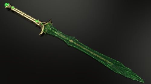 melchiordahrk:  Marine (Etrelley) has created a nearly complete set of glass weaponry in the same, breathtaking style. Visit their gallery for more great 3D artwork! Previous post with more TES-inspired 3D artwork. 
