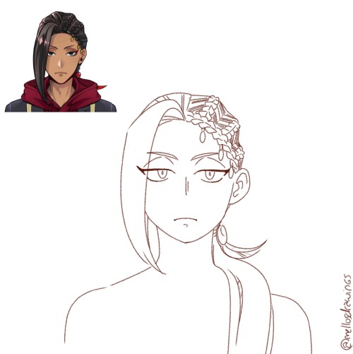 Trying To Draw Jamil For The First Time And HIS HAIRLINE WONT COOPERATE WJFJWJJRF