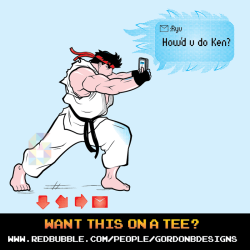 gordonbrebnerdesigns:  &ldquo;How’d u do Ken?&rdquo; by GordonBDesigns. Available as tees by clicking this picture, Go on you know it makes sense ;)  