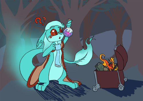 I drew one of my neopets her name is Lino.