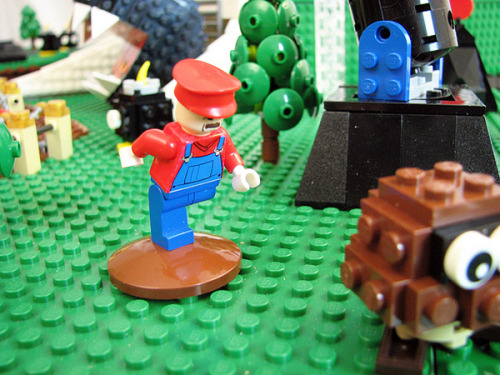 thenintendard:  nerdsandgamersftw: Super Mario 64 - Bob-omb Battlefield crafted from Legos “Bob-omb Battlefield is the first stage of Super Mario 64 - the flagship game for the N64 game system. This game came out way back when I was just a freshman
