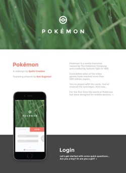 dotcore:  Pokémon + iOS.by Quillo Creative.