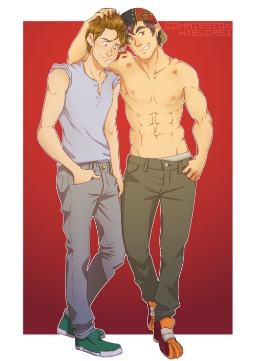 hielorei:A commission I did for @roseshine76 of Takato and Takuya