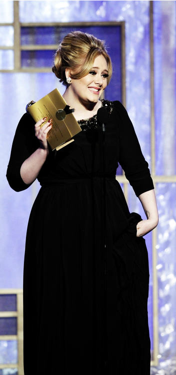 lovevool:  A Golden Globe, a Grammy and an Oscar. Ladies and Gentlemen, Adele. 