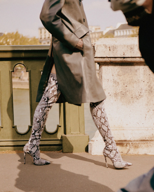 lesilla: Feel like an explorer in the urban jungle in your Le Silla EVA thigh-high boots in python-p
