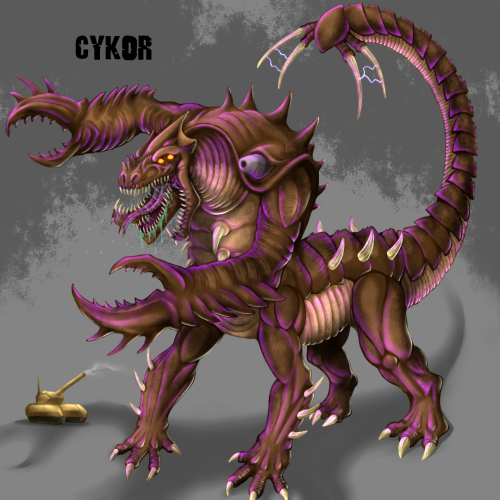 Cykor / Cycor is an alien kaiju from the South Korean movie &ldquo;Cykor vs Yonggary&rdquo; 