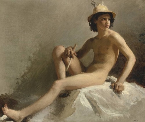 antonio-m:Isodore Pils (1813-1875) Study for Mercury, Palais Garnier, Paris.