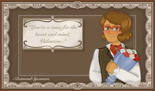 Professor Layton Valentines Day Cards ~