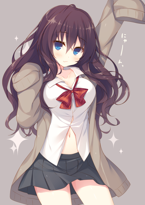 leafunia:  しきにゃーん | みこ [pixiv]※Permission was granted by the artist to upload their works. 