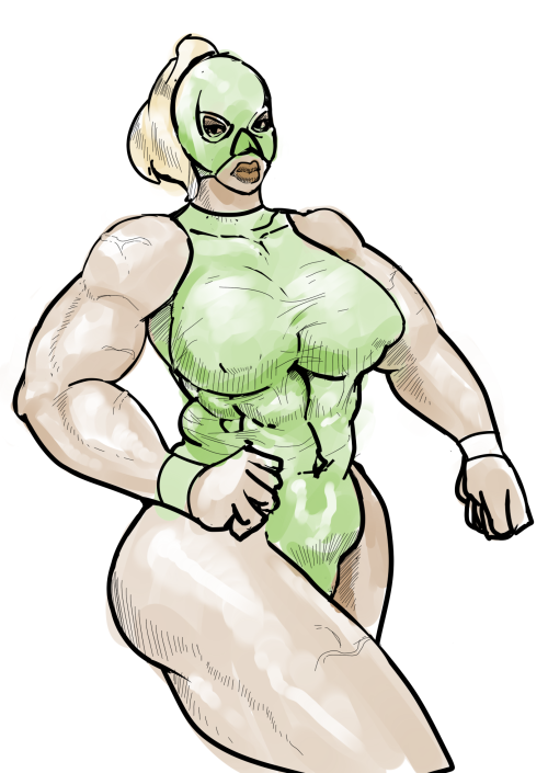 lemonfontart:  Luchador Doodle.  adult photos