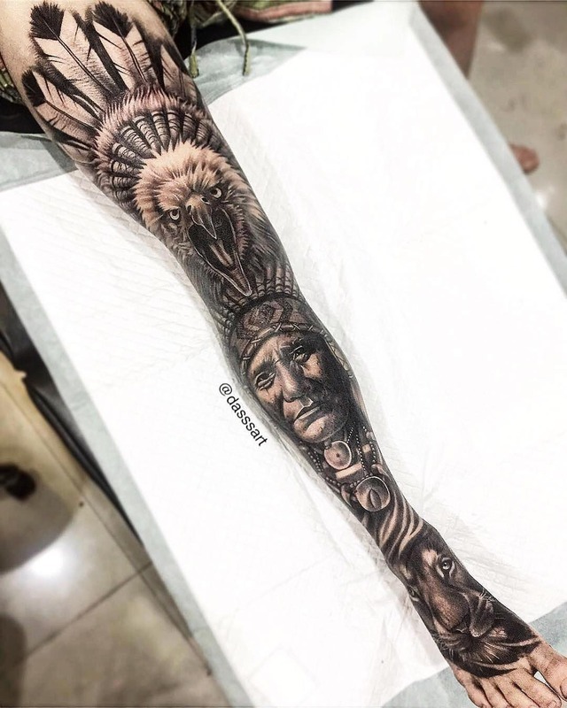 native american leg tattoo｜TikTok Search