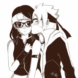 mysimpleme14:  Just- stop crying Sarada. If your father comes I’ll be in trouble
