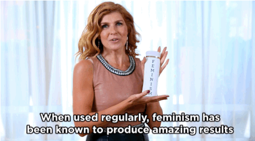 liquorinthefront:  huffingtonpost:  Connie Britton Reveals Her Best Beauty Secret… Feminism!  yessssss 