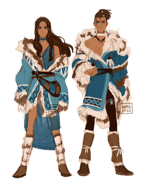 jhoca:▶︎ water tribe, but make it fashion?