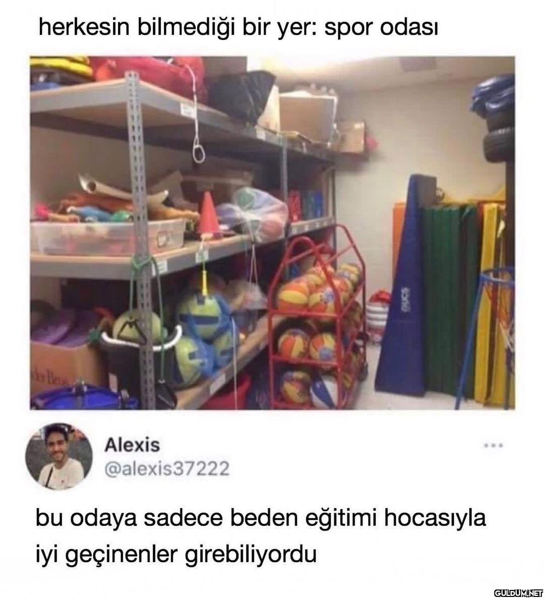 odanın kokusu buraya kadar...