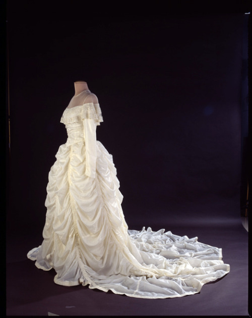 It’s wedding season (but you knew that). This gown was made from a nylon parachute that saved Maj. C