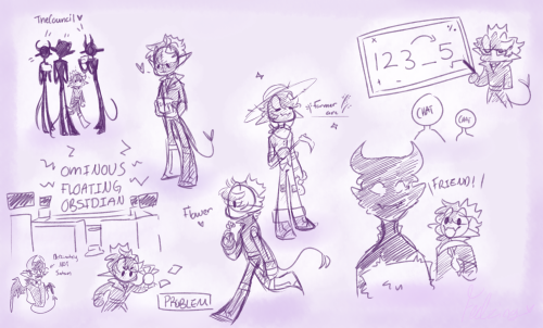 Just some doodles I did during tonight’s stream. I am very tired and my brain doesn’t wo