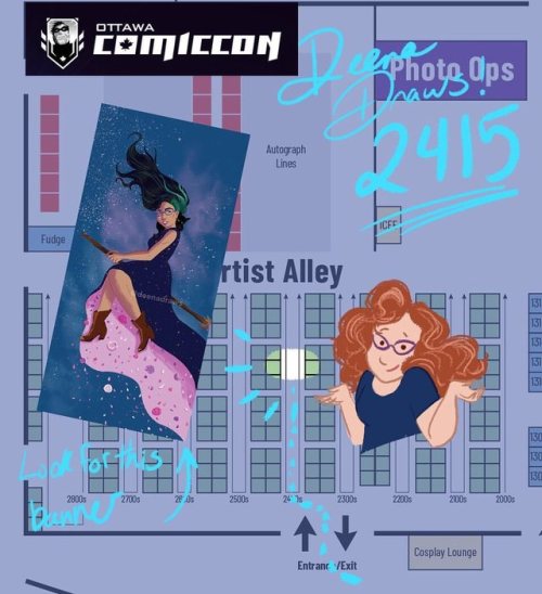 On my way to Ottawa for @ottawacc_official! Come visit me at table 2415 in artist alley to say hi an