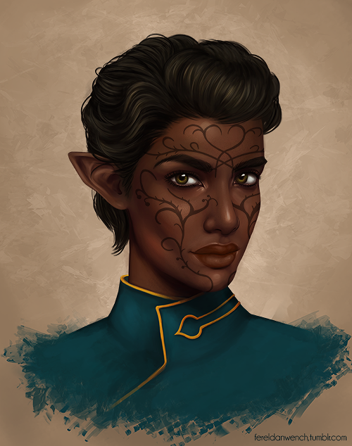 fereldanwench:  @brialavellan’s Lavellan! Thank you again for commissioning me–I loved w