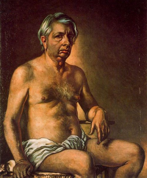 artist-dechirico:  Self Portrait Nude, 1945,