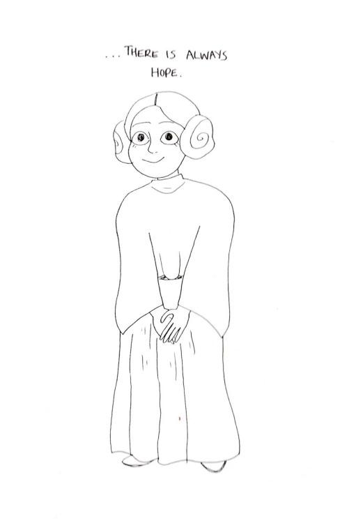 chuckdrawsthings:something to try and convey carrie fisher’s impact on me. may the force be with you