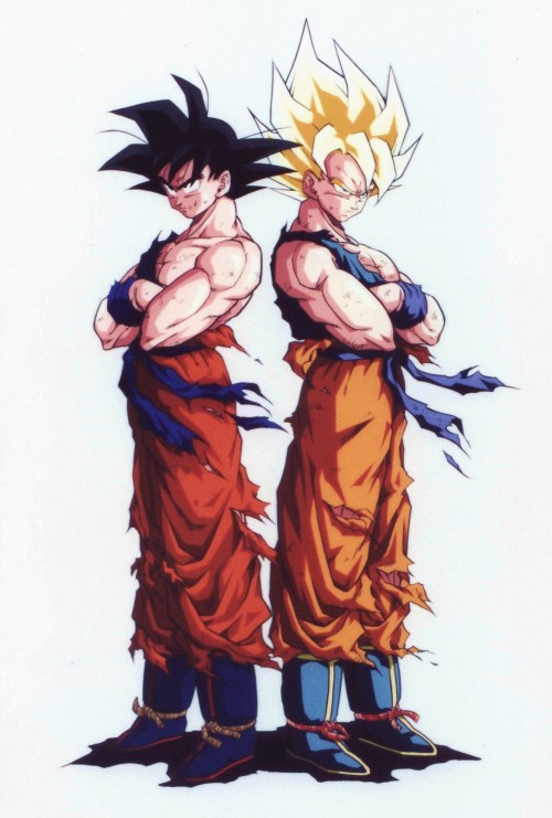 jinzuhikari:  Vintage Dragon Ball z / Goku (1992) scan from mini carddass published by Fuji Tv / Shueisha / Toei Animation 