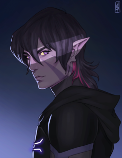 merwild:  Galra Keith commission I did for the wonderful @amidalogicdive I love him in purple! 