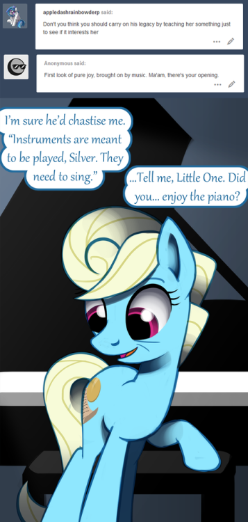 ask-canterlot-musicians:Always a business mare. <3