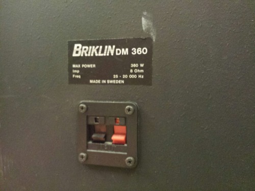 Briklin DM360 Stereo Speakers, 1980s