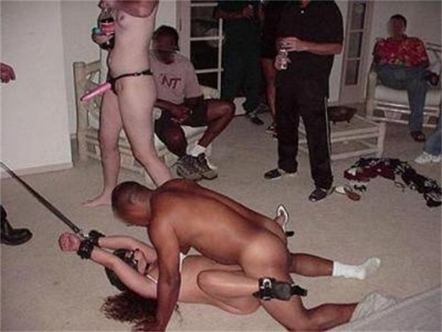 Black master white slave woman