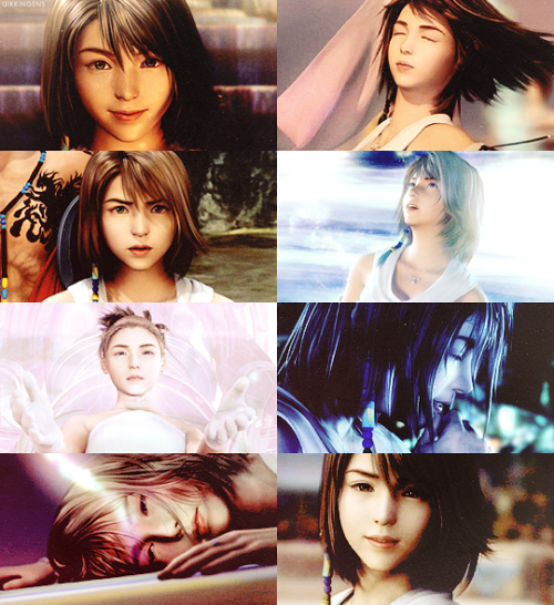 terrayuna:[2/?] ★ final fantasy characters  → YunaCOURAGE; noun;  the quality of mind or spirit that