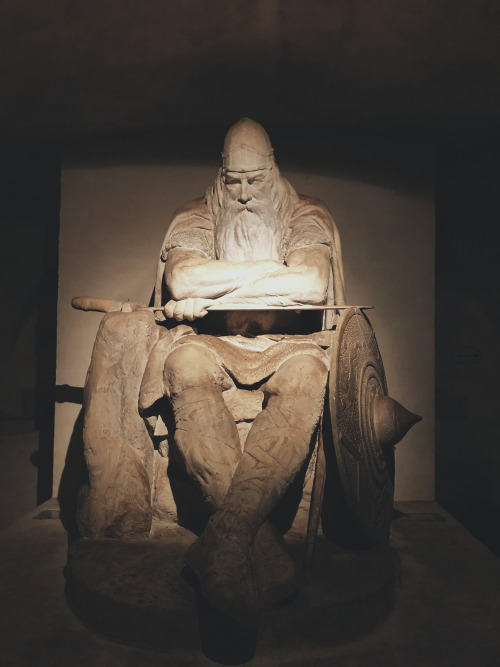 Statue of Holger Danske in Kronborg Castle, Denmark.“Ogier in Danish legend is said to dwell i