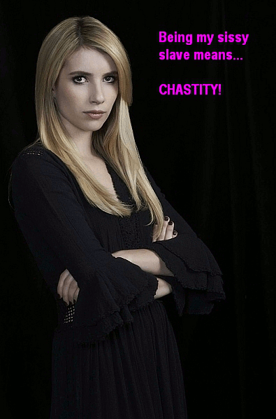 xrayeyesblue: celebrityfemdom:  Emma Roberts Rules for Sissy Slaves Animated Gif Story.  Re-blogs an