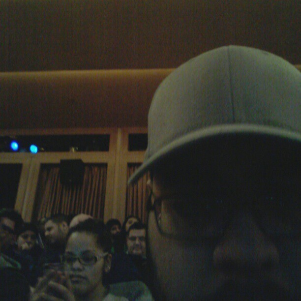 The tech booth behind me.